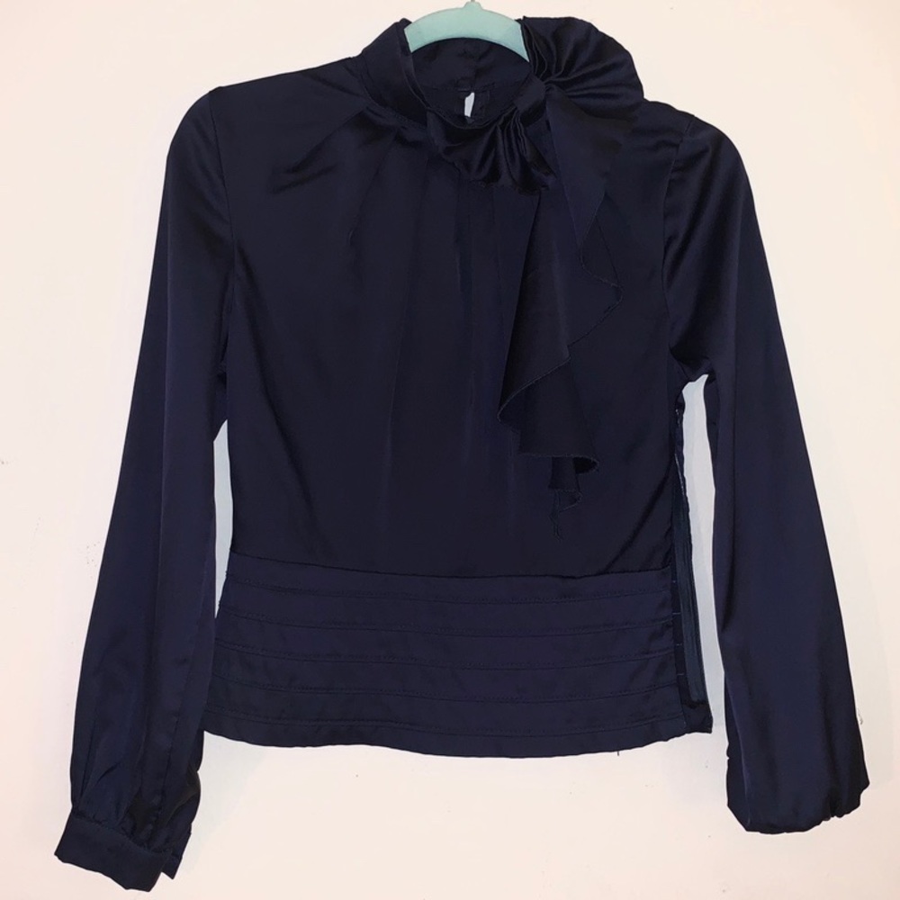 Navy Blue Blouse